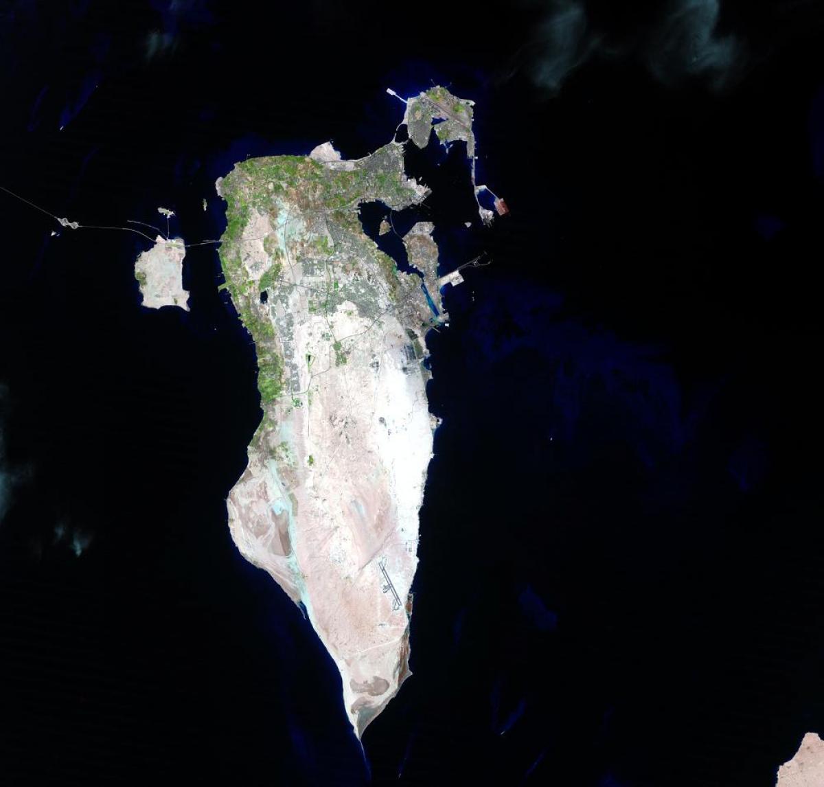 karta satelitska Bahrein 