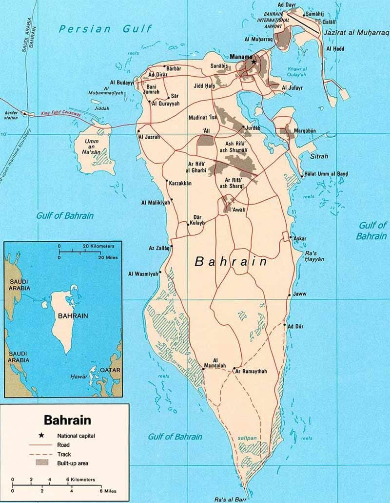 karta Bahreina putokaz locator