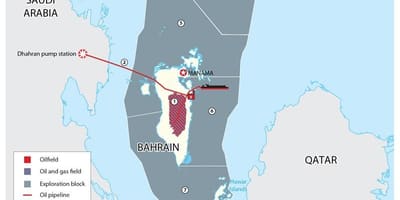 Karta Bahreina blokova