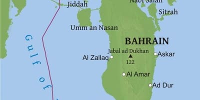 Karta most Bahrein 