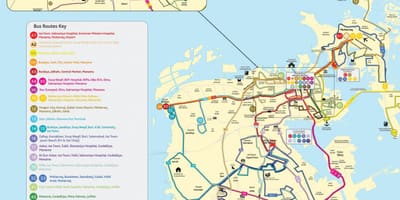 Autobus Bahrein put na karti